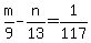m%2F9-n%2F13=1%2F117