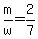 m%2Fw+=+2%2F7