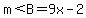 m%3CB+=+9x+-+2