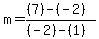 m=%28%287%29-%28-2%29%29%2F%28%28-2%29-%281%29%29