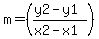 m=%28%28y2-y1%29%2F%28x2-x1%29%29