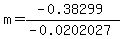 m=%28-0.38299%29%2F%28-0.0202027%29