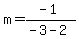 m=%28-1%29%2F%28-3-2%29