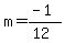 m=%28-1%29%2F%2812%29