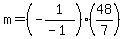 m=%28-1%2F%28-1%29%29%2848%2F7%29