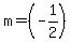 m=%28-1%2F2%29