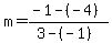 m=%28-1-%28-4%29%29%2F%283-%28-1%29%29
