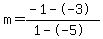 m=%28-1--3%29%2F%281--5%29