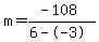 m=%28-108%29%2F%286--3%29