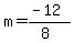 m=%28-12%29%2F%288%29