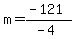 m=%28-121%29%2F%28-4%29