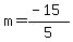 m=%28-15%29%2F5