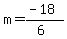 m=%28-18%29%2F%286%29