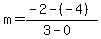 m=%28-2-%28-4%29%29%2F%283-0%29