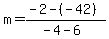 m=%28-2-%28-42%29%29%2F%28-4-6%29