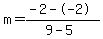 m=%28-2--2%29%2F%289-5%29