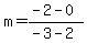 m=%28-2-0%29%2F%28-3-2%29