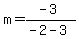 m=%28-3%29%2F%28-2-3%29