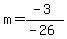 m=%28-3%29%2F%28-26%29