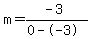 m=%28-3%29%2F%280--3%29