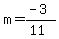 m=%28-3%29%2F%2811%29