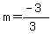 m=%28-3%29%2F%283%29