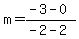 m=%28-3-0%29%2F%28-2-2%29