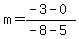 m=%28-3-0%29%2F%28-8-5%29