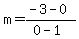 m=%28-3-0%29%2F%280-1%29
