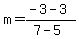 m=%28-3-3%29%2F%287-5%29