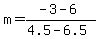 m=%28-3-6%29%2F%284.5-6.5%29