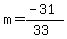 m=%28-31%29%2F%2833%29