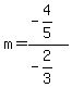 m=%28-4%2F5%29%2F%28-2%2F3%29