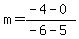 m=%28-4-0%29%2F%28-6-5%29