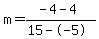 m=%28-4-4%29%2F%2815--5%29