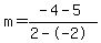 m=%28-4-5%29%2F%282--2%29