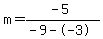 m=%28-5%29%2F%28-9--3%29