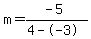 m=%28-5%29%2F%284--3%29
