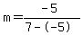 m=%28-5%29%2F%287--5%29