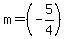 m=%28-5%2F4%29