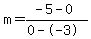 m=%28-5-0%29%2F%280--3%29