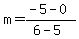 m=%28-5-0%29%2F%286-5%29