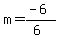 m=%28-6%29%2F%286%29