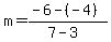 m=%28-6-%28-4%29%29%2F%287-3%29%29