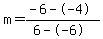 m=%28-6--4%29%2F%286--6%29