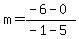 m=%28-6-0%29%2F%28-1-5%29