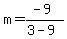 m=%28-9%29%2F%283-9%29