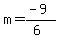 m=%28-9%29%2F%286%29