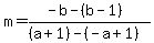 m=%28-b-%28b-1%29%29%2F%28%28a%2B1%29-%28-a%2B1%29%29
