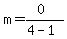 m=%280%29%2F%284-1%29